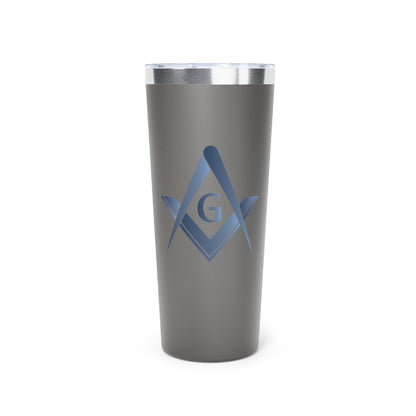 Simple Square and Compass Copper Vacuum Insulated Tumbler (22oz) - Stone Gradient