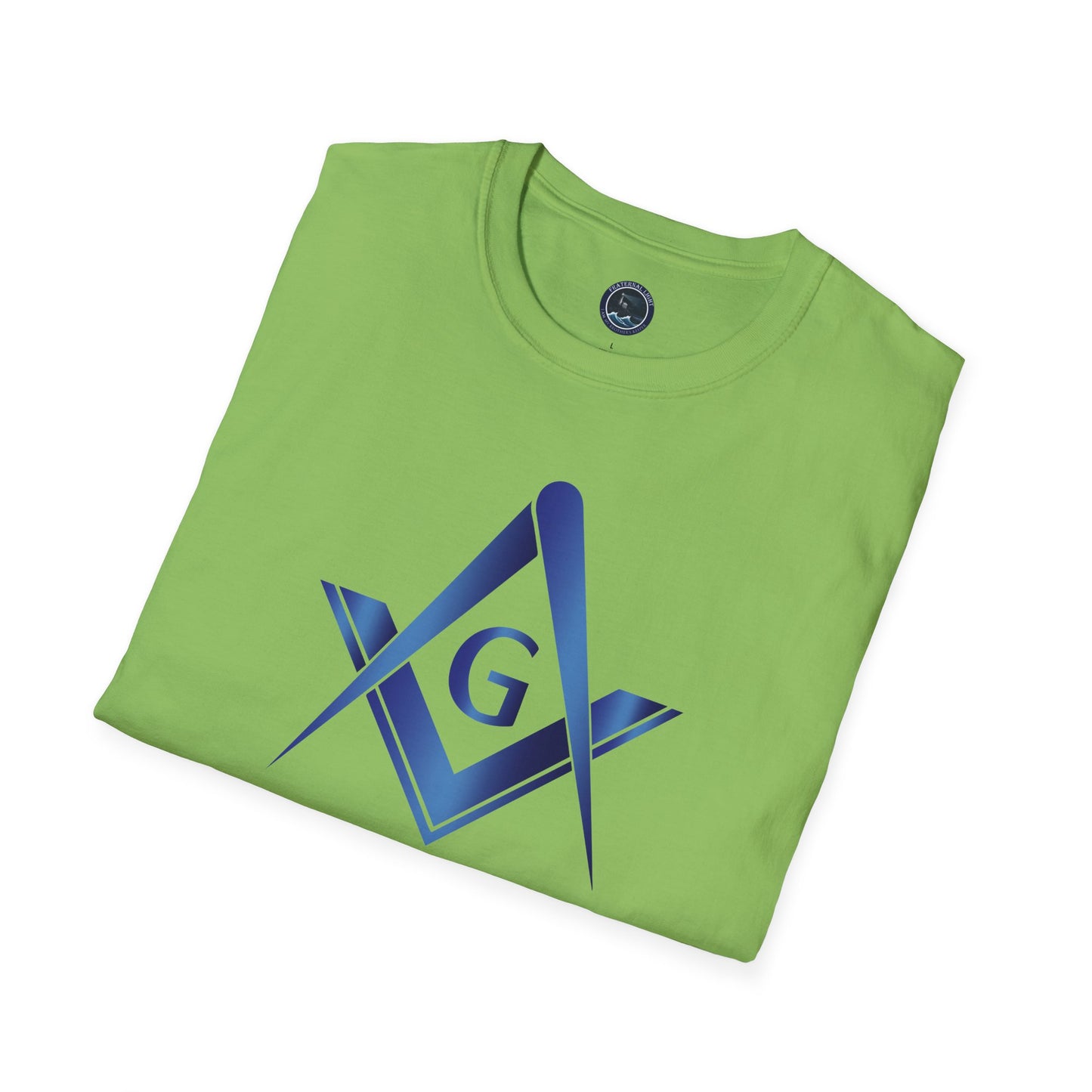 Sapphire Square and Compass Softstyle T-Shirt - Classic (Front Print)