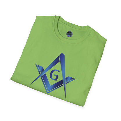Sapphire Square and Compass Softstyle T-Shirt - Classic (Front Print)