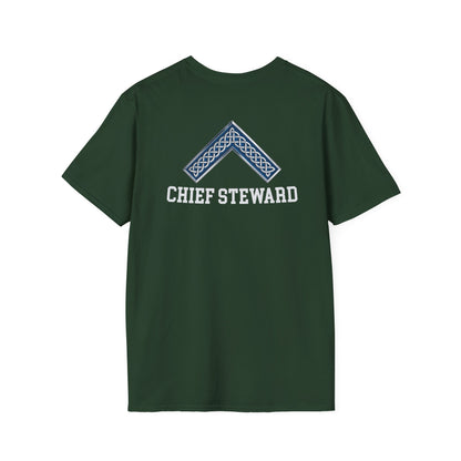 Worshipful Master "Chief Steward" Softstyle T-Shirt - Celtic Square (Two-Sided)