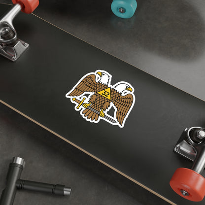 Scottish Rite 32° Die-Cut Sticker - Double-Headed Eagle