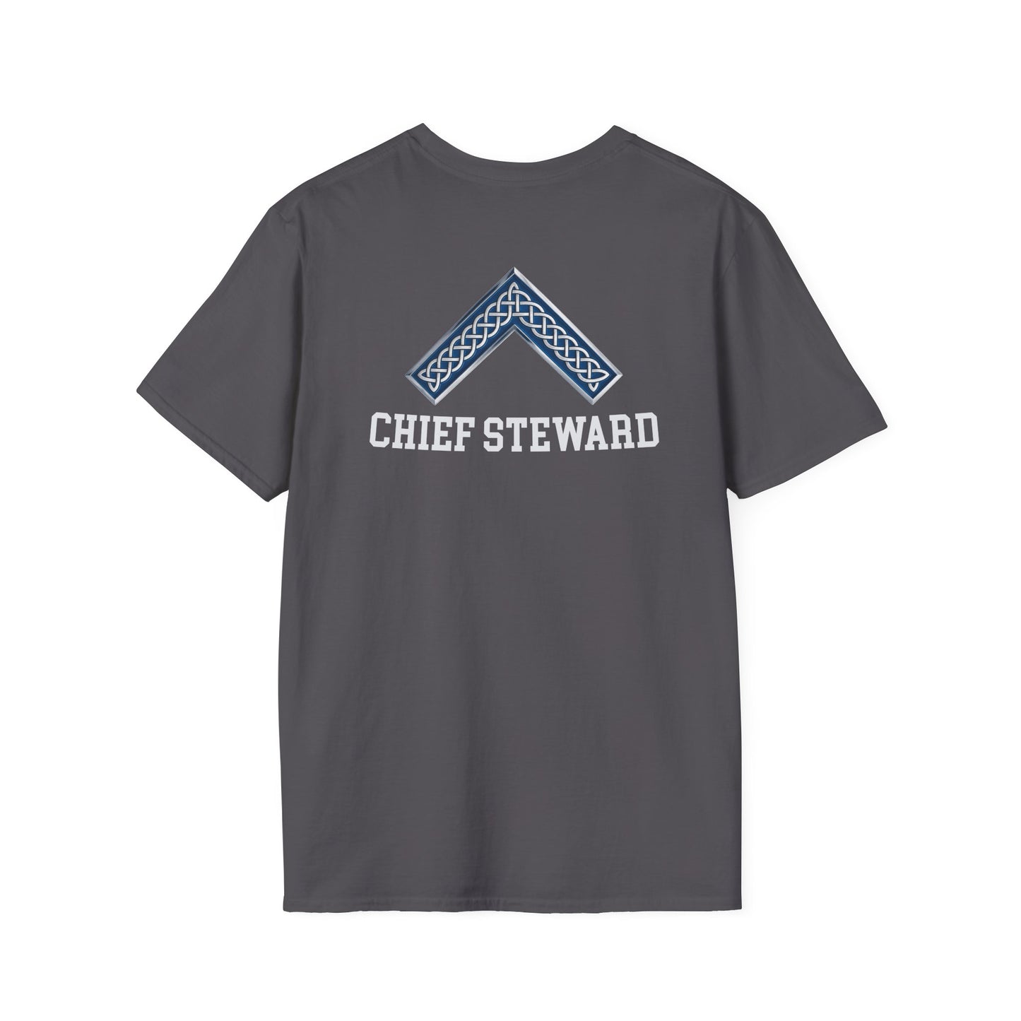 Worshipful Master "Chief Steward" Softstyle T-Shirt - Celtic Square (Two-Sided)