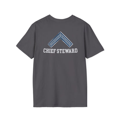Worshipful Master "Chief Steward" Softstyle T-Shirt - Celtic Square (Two-Sided)