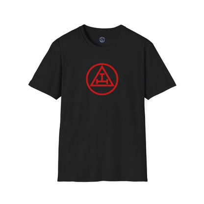 Royal Arch - Red Triple Tau in Circle Short Sleeve T-shirt