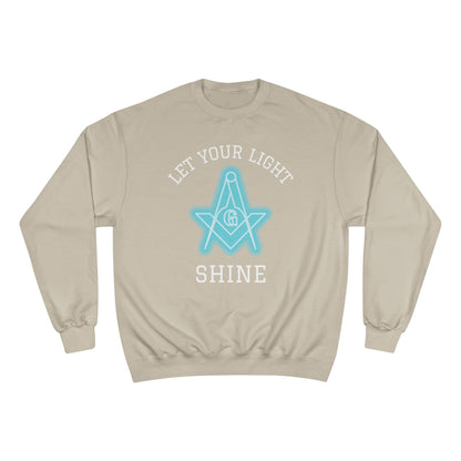 Neon Let Your Light Shine Champion Sweatshirt - Custom Colors