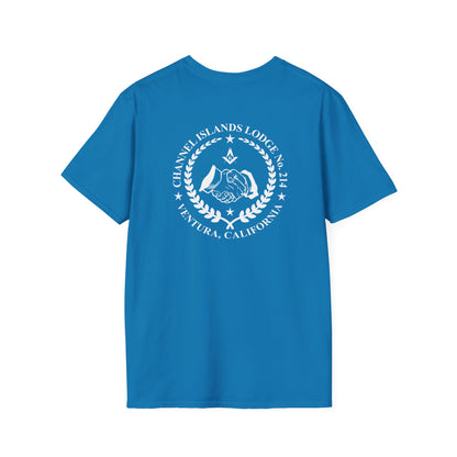 Past Master Jewel Softstyle T-Shirt - Gold (Channel Islands Lodge)
