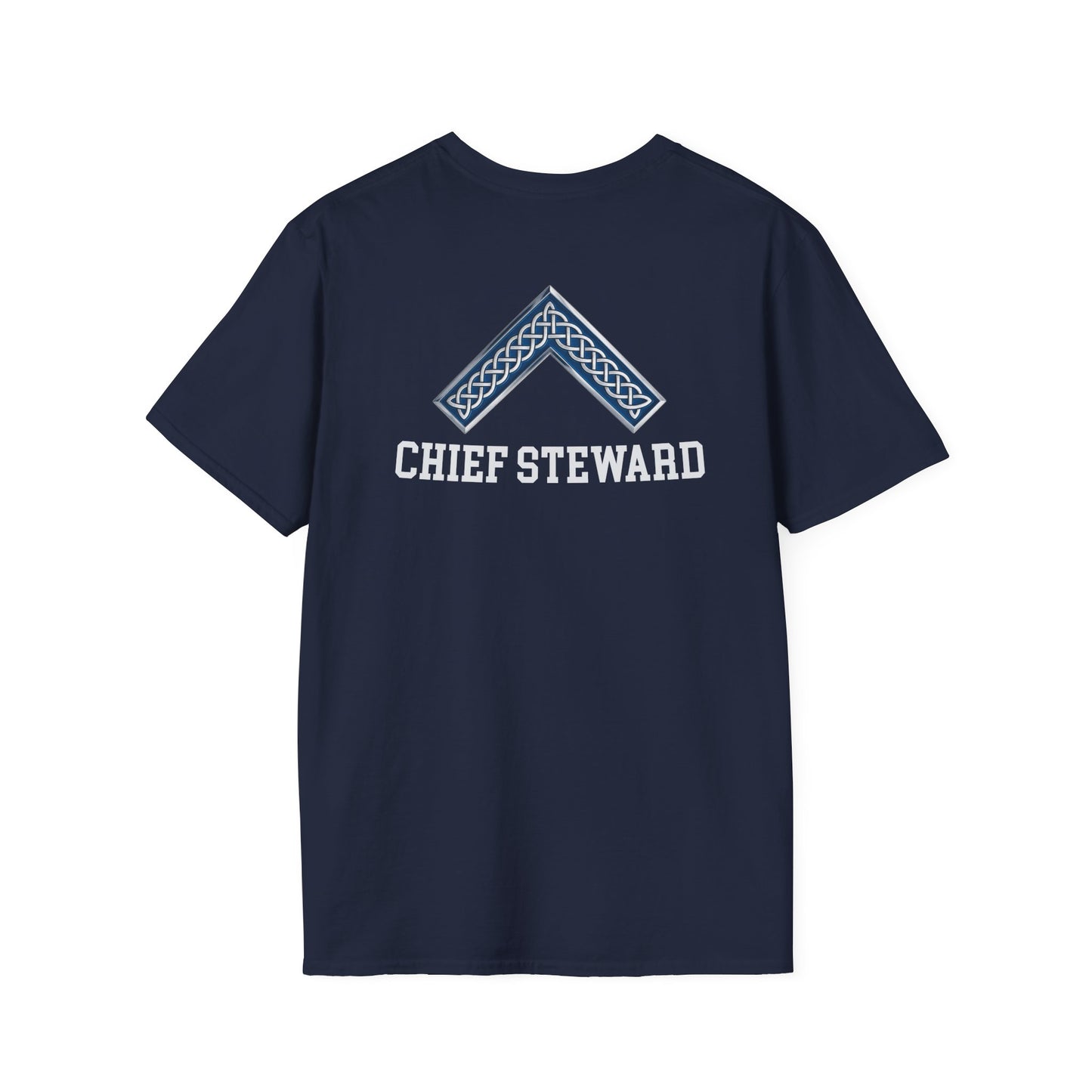 Worshipful Master "Chief Steward" Softstyle T-Shirt - Celtic Square (Two-Sided)