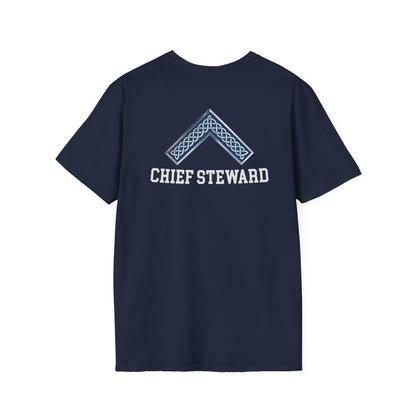 Worshipful Master "Chief Steward" Softstyle T-Shirt - Celtic Square (Two-Sided)
