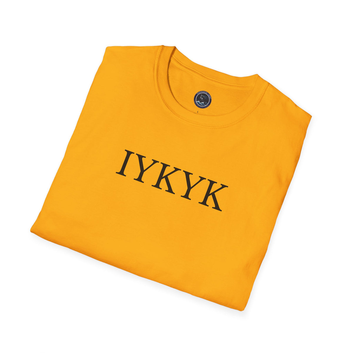"IYKYK" Softstyle T-Shirt -  Black Letters