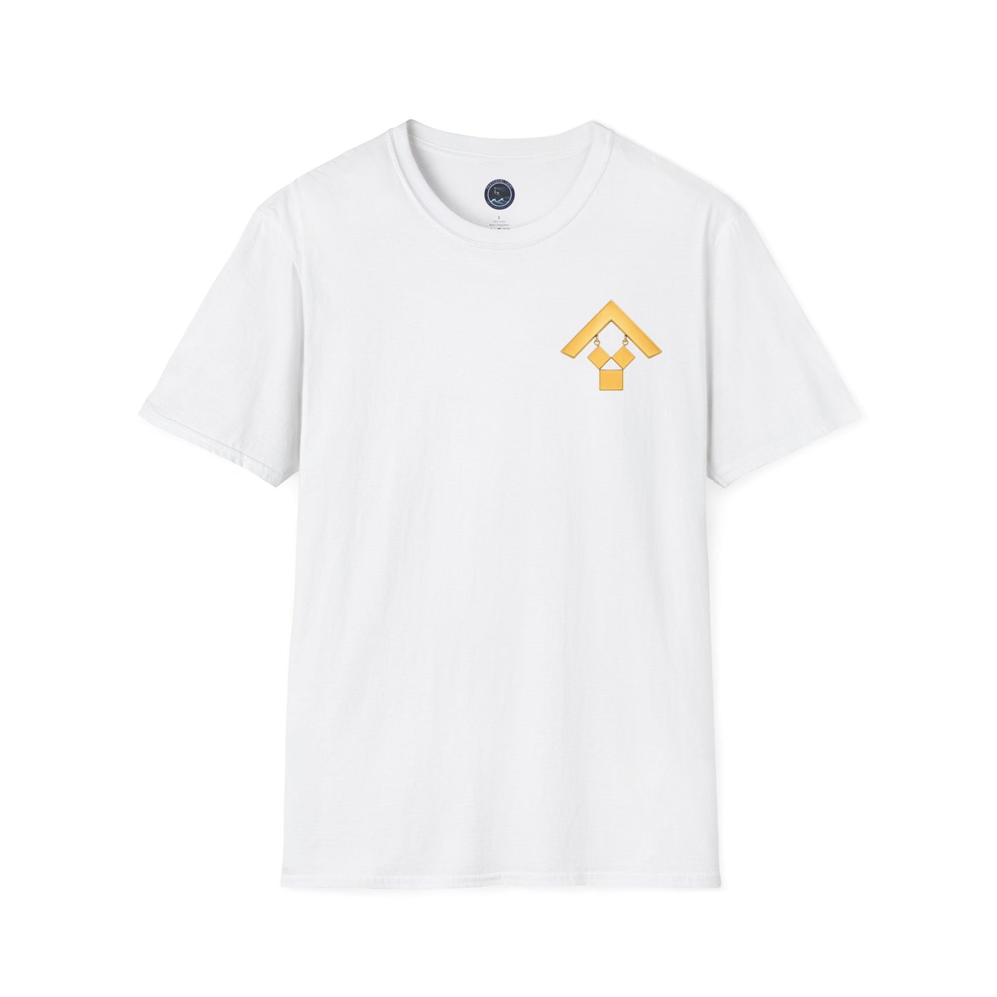 Past Master Jewel Softstyle T-Shirt - Gold (Channel Islands Lodge)