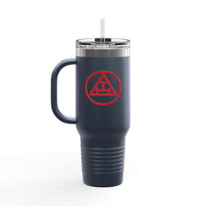 Two-Sided Encircled Royal Arch Insulated Travel Tumbler (40oz)