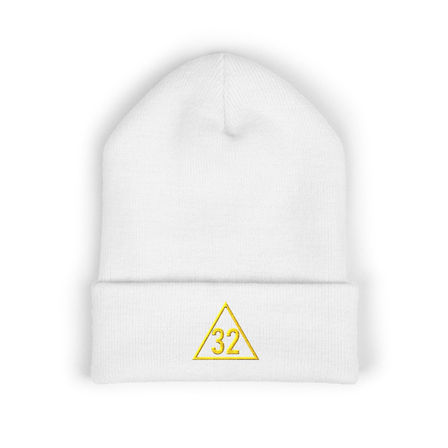 Scottish Rite 32 Within Triangle Embroidered Classic Cuffed Beanie
