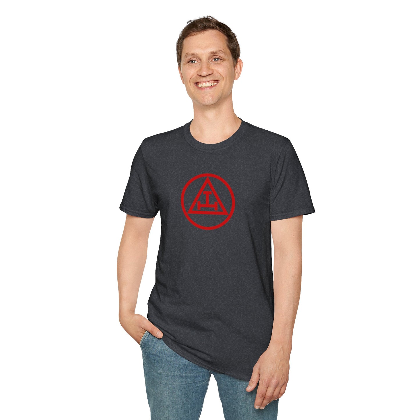 Royal Arch - Red Triple Tau in Circle Short Sleeve T-shirt