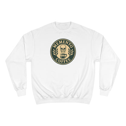 "Memento Coffee" Champion Sweatshirt - Acacia (Green/Tan)