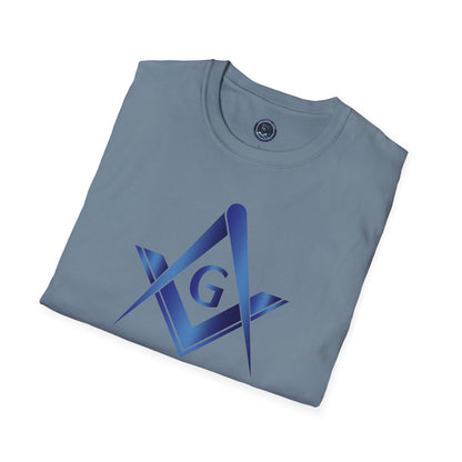Sapphire Square and Compass Softstyle T-Shirt - Classic (Front Print)