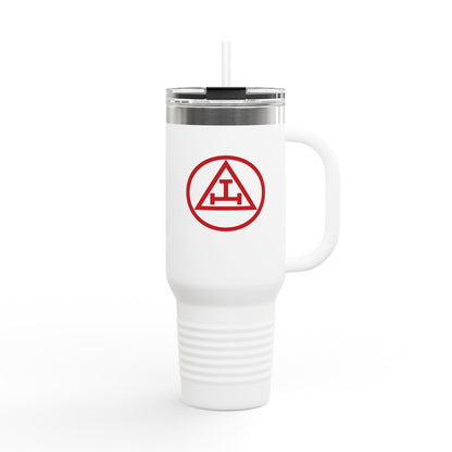 Two-Sided Encircled Royal Arch Insulated Travel Tumbler (40oz)