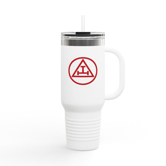 Two-Sided Encircled Royal Arch Insulated Travel Tumbler (40oz)