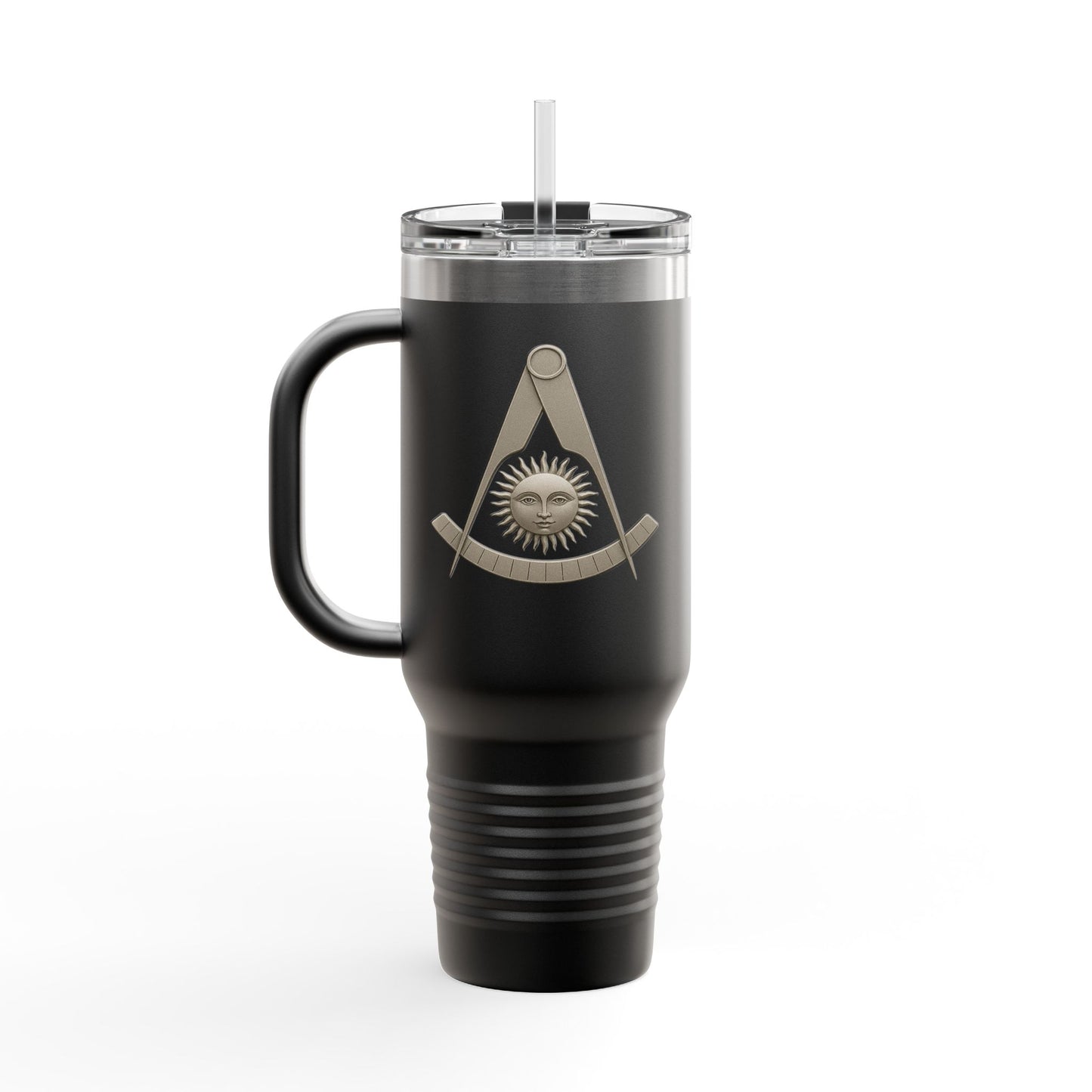 Two-Sided CA Past Master Insulated Travel Tumbler (40oz) - Metallic Emblem
