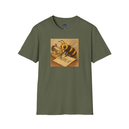 "Sew Mote It Bee" Softstyle T-Shirt - Vintage Illustration