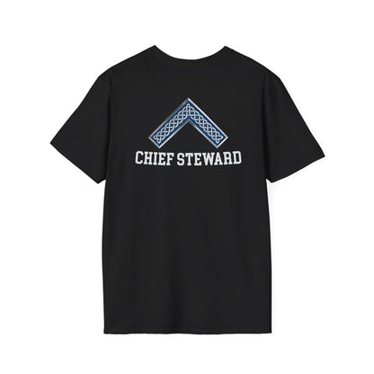 Worshipful Master "Chief Steward" Softstyle T-Shirt - Celtic Square (Two-Sided)
