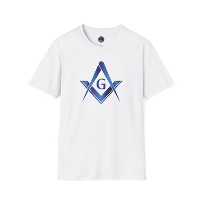 Sapphire Square and Compass Softstyle T-Shirt - Classic (Front Print)