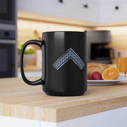 Worshipful Master Jewel Celtic Knot Black Coffee Mug (11oz, 15oz)