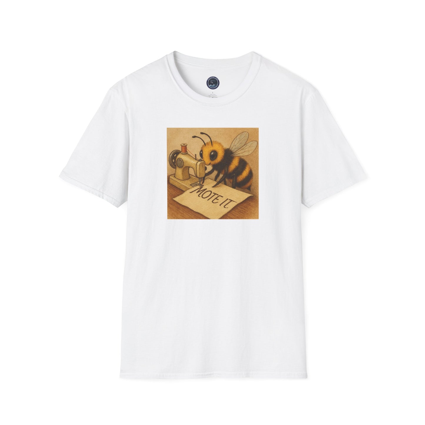 "Sew Mote It Bee" Softstyle T-Shirt - Vintage Illustration