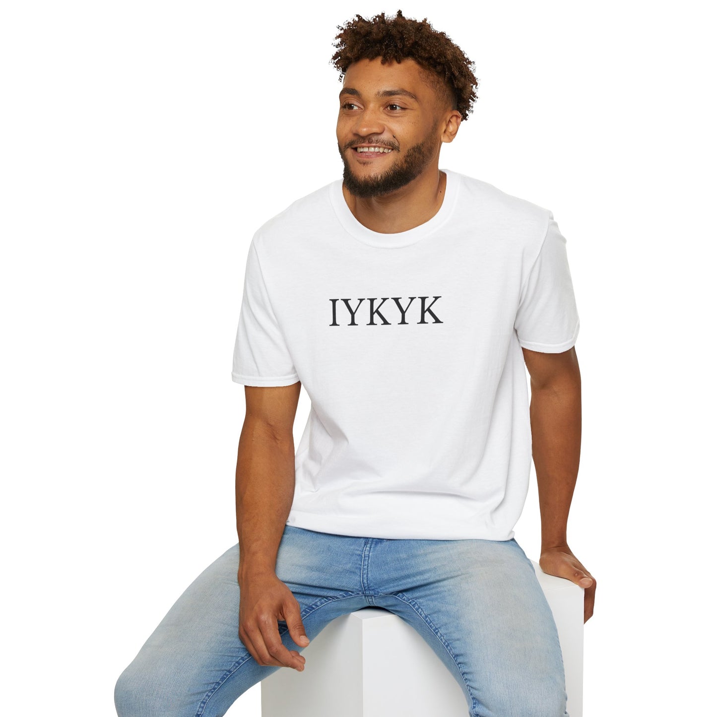 "IYKYK" Softstyle T-Shirt -  Black Letters