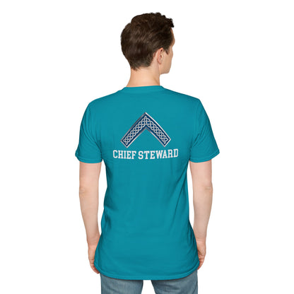 Worshipful Master "Chief Steward" Softstyle T-Shirt - Celtic Square (Two-Sided)