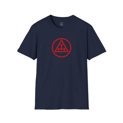 Royal Arch - Red Triple Tau in Circle Short Sleeve T-shirt