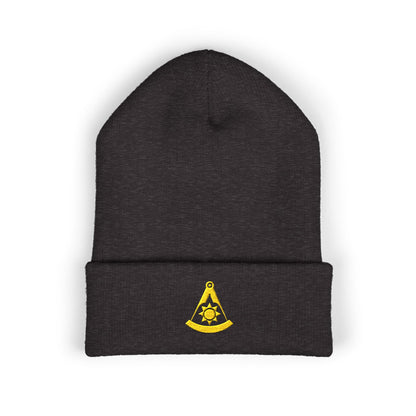 Past Master Embroidered Classic Cuffed Beanie - Plain Sun