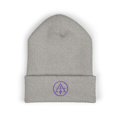 Cryptic Council Encircled Sword and Trowel -  Embroidered Classic Cuffed Beanie