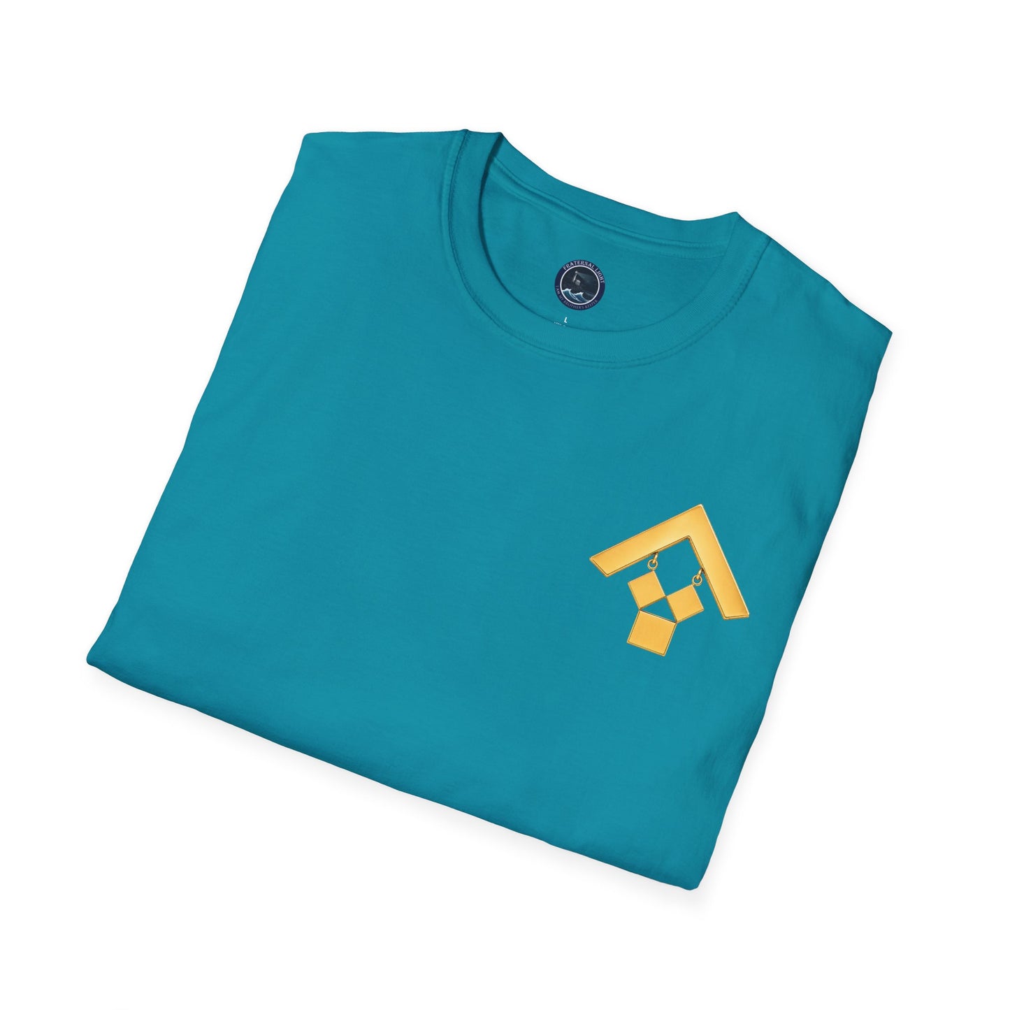 Past Master Jewel Softstyle T-Shirt - Gold (Channel Islands Lodge)