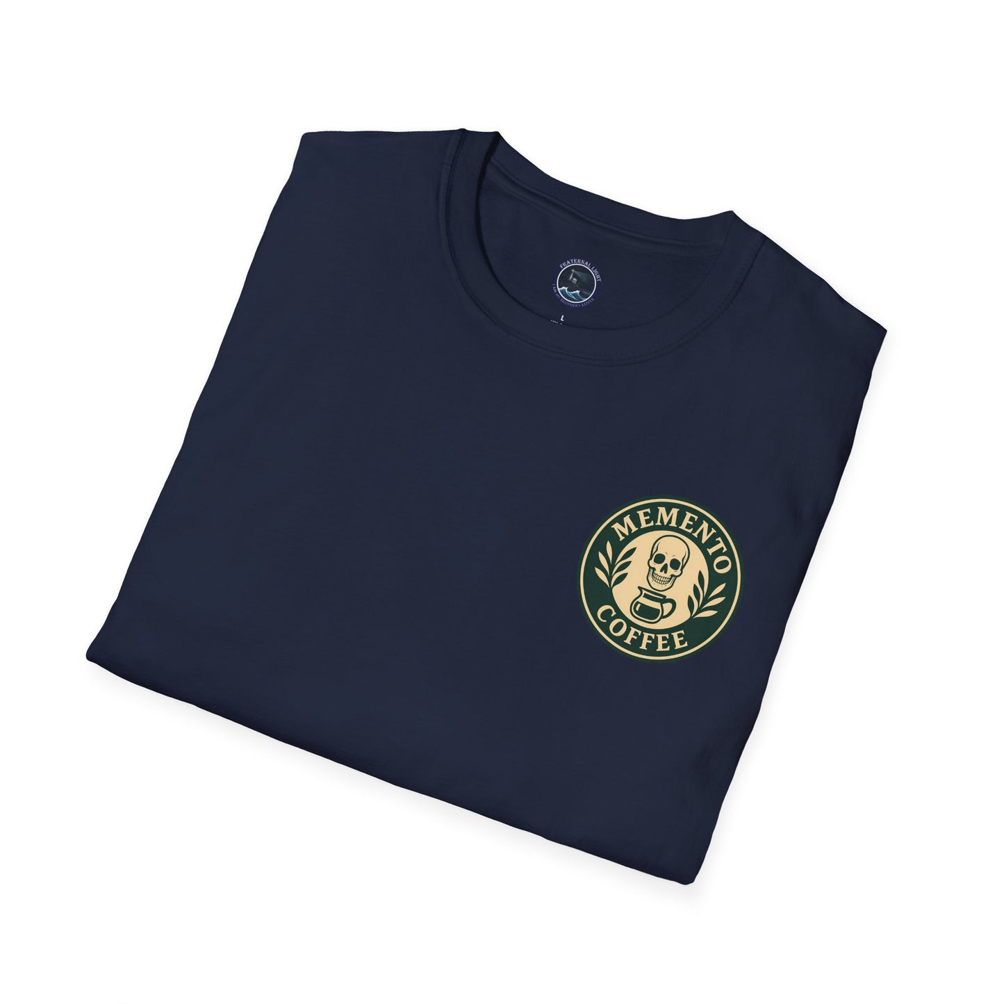 Memento Coffee Softstyle T-Shirt - Acacia (Green/Tan)