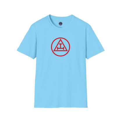 Royal Arch - Red Triple Tau in Circle Short Sleeve T-shirt