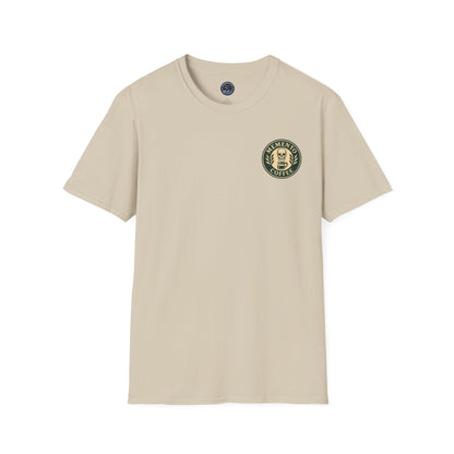 Memento Coffee Softstyle T-Shirt - Acacia (Green/Tan)