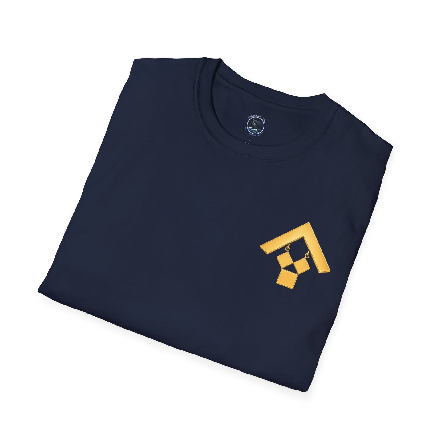 Past Master Jewel Softstyle T-Shirt - Gold (Channel Islands Lodge)