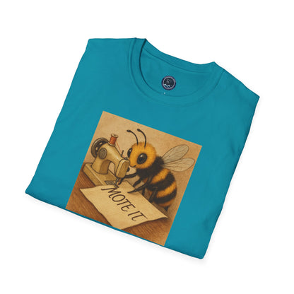 "Sew Mote It Bee" Softstyle T-Shirt - Vintage Illustration