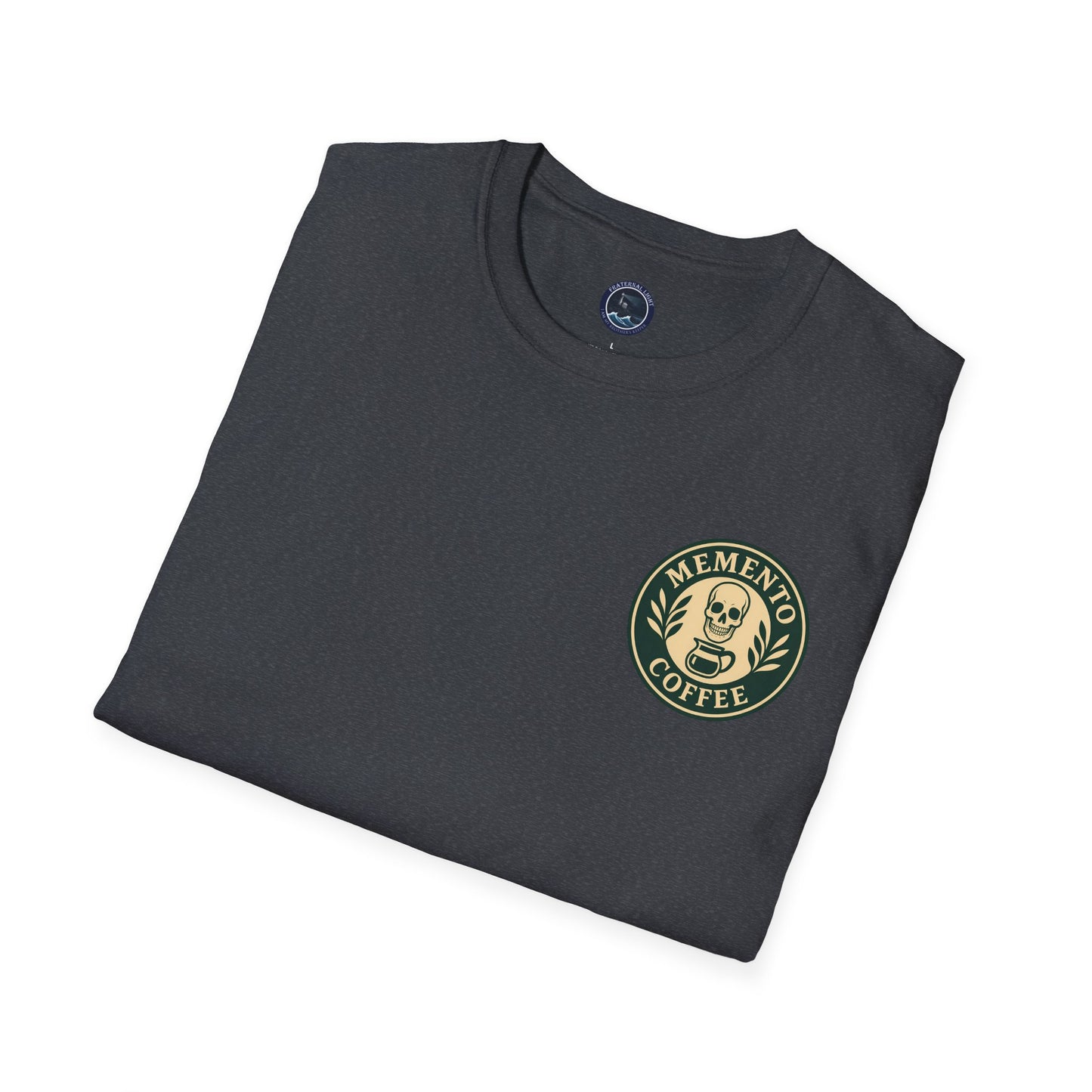 Memento Coffee Softstyle T-Shirt - Acacia (Green/Tan)