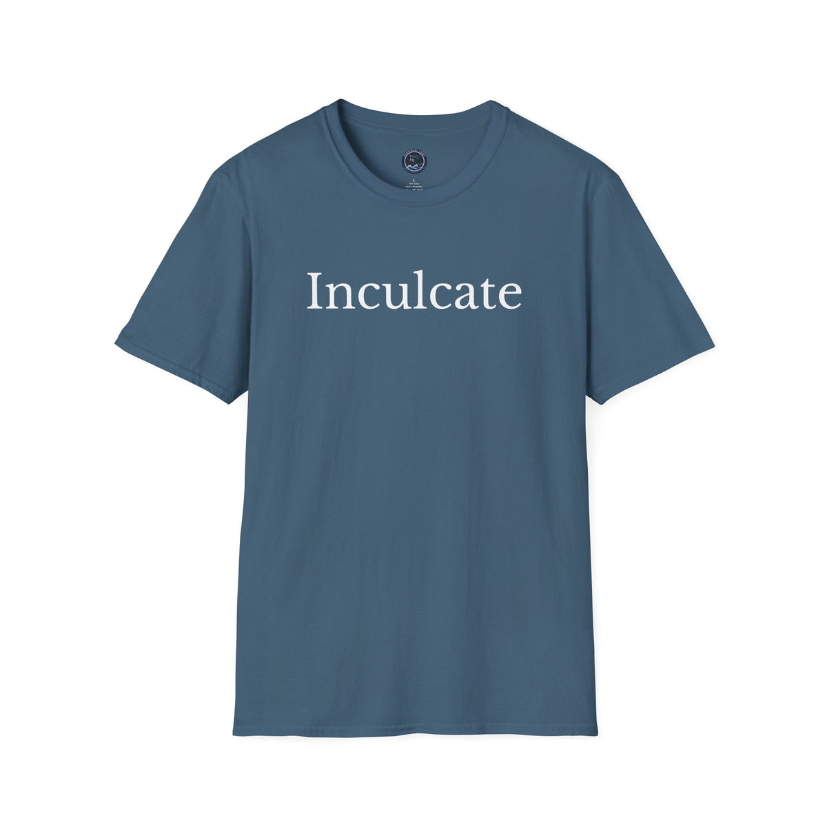 "Inculcate" Softstyle T-Shirt (White Letters, Uppercase)