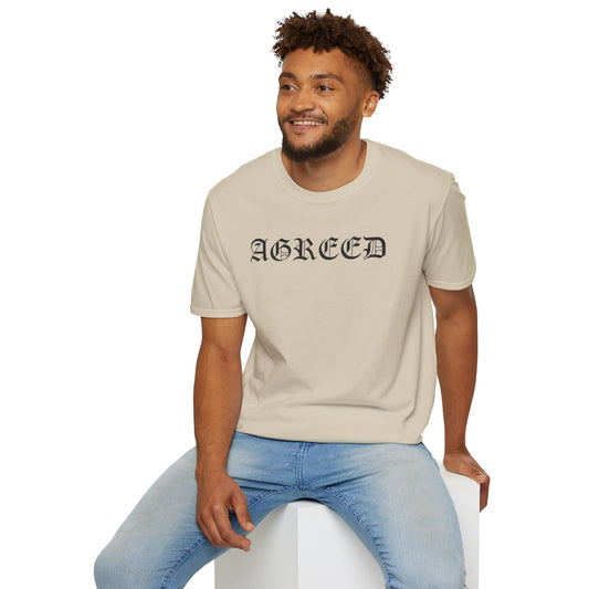 "AGREED" Softstyle T-Shirt (Multiple Fonts)