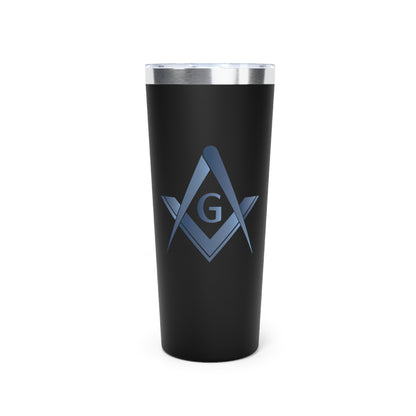 Simple Square and Compass Copper Vacuum Insulated Tumbler (22oz) - Stone Gradient