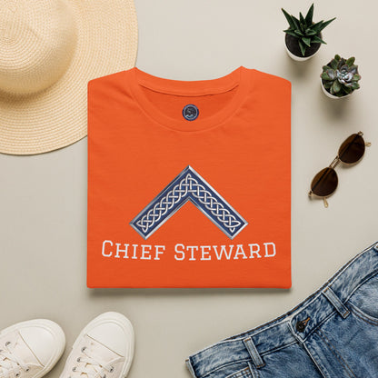 Worshipful Master "Chief Steward" Softstyle T-Shirt - Celtic Square (Front Print)