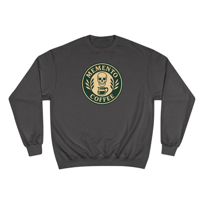 "Memento Coffee" Champion Sweatshirt - Acacia (Green/Tan)