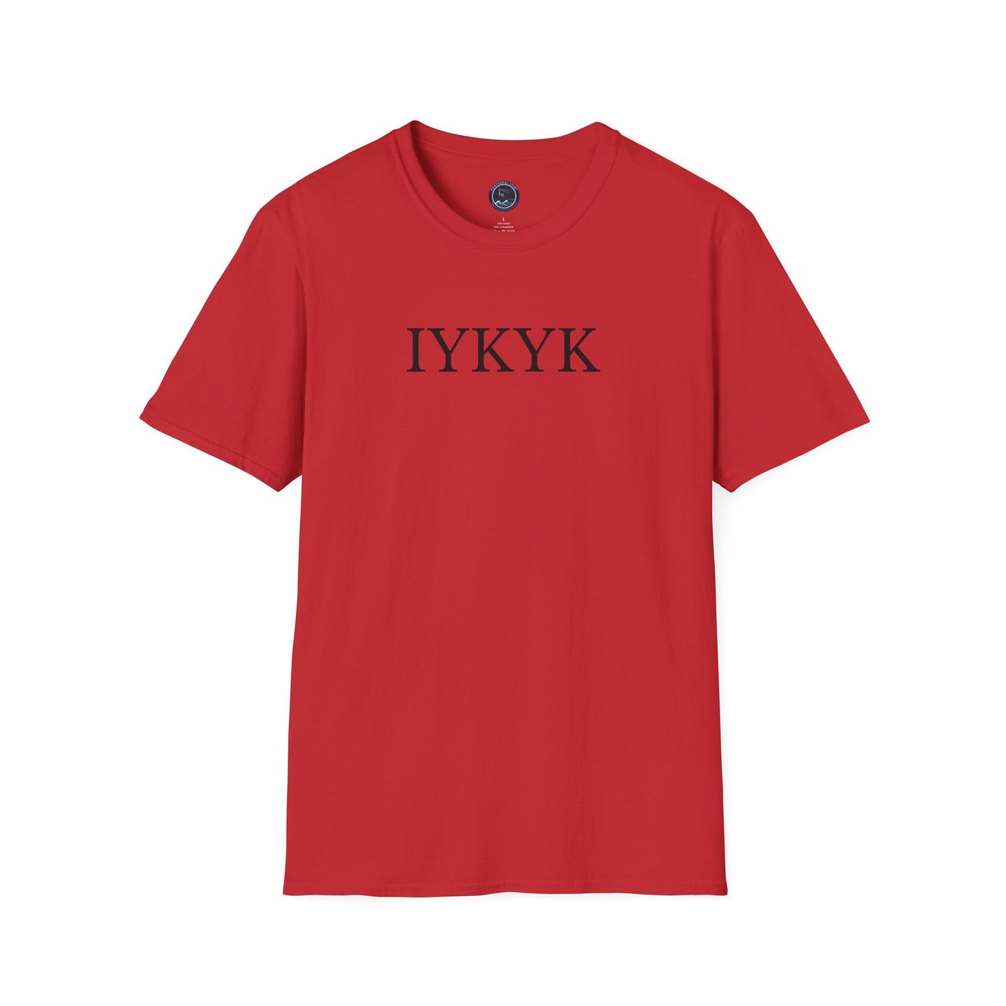 "IYKYK" Softstyle T-Shirt -  Black Letters