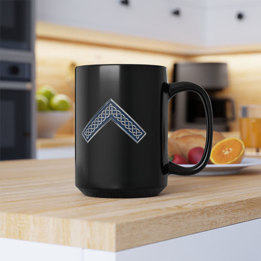 Worshipful Master Jewel Celtic Knot Black Coffee Mug (11oz, 15oz)