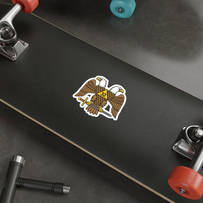 Scottish Rite 32° Die-Cut Sticker - Double-Headed Eagle