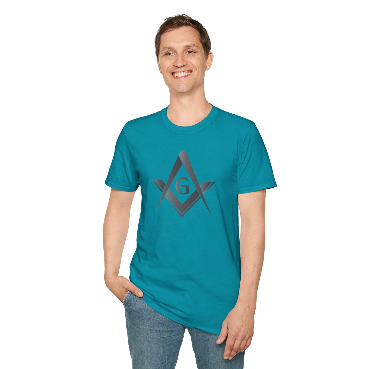 Blackstone Square and Compass Softstyle T-Shirt  - Classic (Front Print)