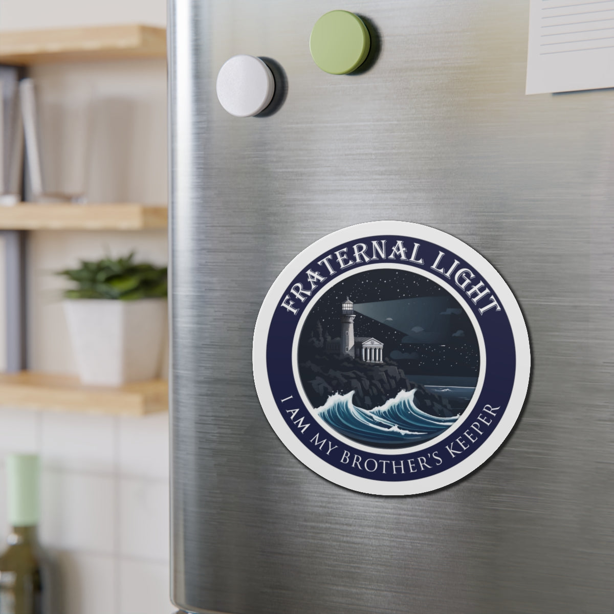 Fraternal Light Die-Cut Magnet