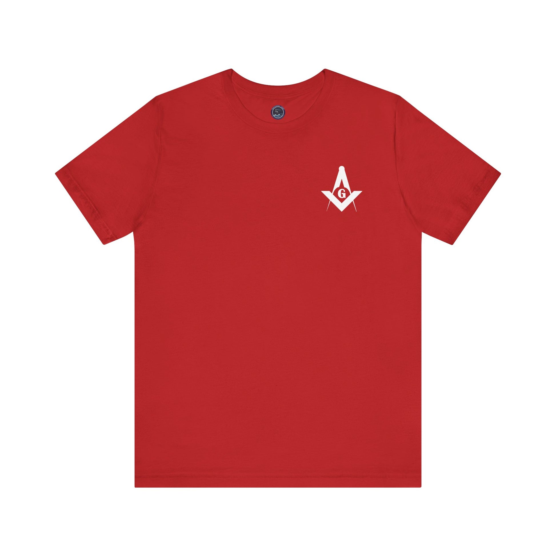 Bright colorful Channel Islands Lodge 214 short sleeve T-shirt by Printify, featuring a casual fit and vibrant design.